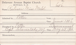 Rulison, Miss. Mabel by Delaware Avenue Baptist Church