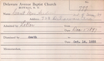 Caut, Mrs. Andrew by Delaware Avenue Baptist Church
