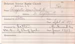 Chappellemrs, Mrs. Fred by Delaware Avenue Baptist Church