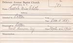 Hatch, Miss. Edith by Delaware Avenue Baptist Church