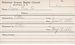 Moore, Mr. William K by Delaware Avenue Baptist Church