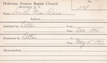 Smith, Ms. Clara by Delaware Avenue Baptist Church