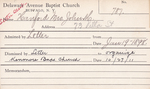 Hanford, Mrs. John W by Delaware Avenue Baptist Church