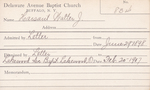 Harsaut, Mr. Walter J by Delaware Avenue Baptist Church