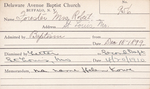 Forester, Mrs. Robert by Delaware Avenue Baptist Church