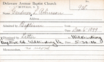 Gardner, Mr. L Robinson by Delaware Avenue Baptist Church