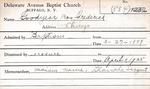 Goodyear, Mrs. Frederick by Delaware Avenue Baptist Church