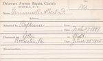 Grimmell, Mr. Albert F by Delaware Avenue Baptist Church