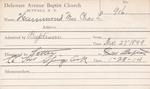 Hammond, Mrs. Charles L by Delaware Avenue Baptist Church