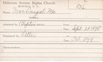 MacDougal, Mrs. by Delaware Avenue Baptist Church