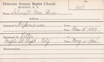 Schnell, Mrs. William by Delaware Avenue Baptist Church