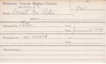 Scovill, Mr. Lester by Delaware Avenue Baptist Church