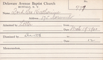 Ford, Mrs. Katherine by Delaware Avenue Baptist Church