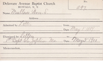 Mullen, Mr. William S by Delaware Avenue Baptist Church