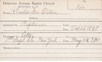 Rhodes, Mr. Elston by Delaware Avenue Baptist Church