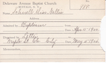 Schnell, Miss. Nellie by Delaware Avenue Baptist Church
