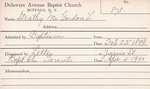 Strathy, Mr. Gordon L by Delaware Avenue Baptist Church