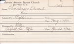 Ehrenberger, Mr. Edward by Delaware Avenue Baptist Church