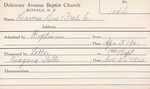 Havens, Mrs. Fred by Delaware Avenue Baptist Church