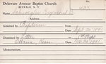 Schewgler, Mr. Raymond D by Delaware Avenue Baptist Church