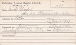Ewell, Mr. Clayton by Delaware Avenue Baptist Church