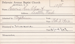 Harris, Mrs. Charles A by Delaware Avenue Baptist Church