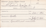 McMichael, Mrs. Jason D by Delaware Avenue Baptist Church