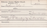 Needham, Mr. John T by Delaware Avenue Baptist Church