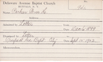Parker, Mr. William H by Delaware Avenue Baptist Church