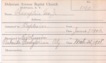 Champlin, Mr. George by Delaware Avenue Baptist Church