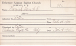 Herrick, Mrs. AE by Delaware Avenue Baptist Church