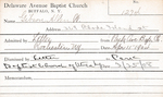 Gibbson, Mr. Allen W by Delaware Avenue Baptist Church