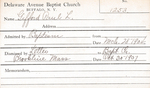 Gifford, Mr. Paul L by Delaware Avenue Baptist Church