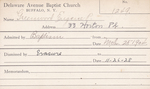 Greenwood, Mr. Eugene P by Delaware Avenue Baptist Church