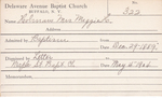 Holman, Mrs. Maggie H by Delaware Avenue Baptist Church