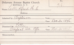 Lester, Mr. Alfred HC by Delaware Avenue Baptist Church
