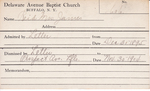 Reid, Mrs. James by Delaware Avenue Baptist Church