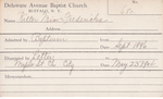 Ritter, Miss. Fredericka by Delaware Avenue Baptist Church