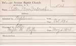Ritter, Mrs. Fredericka by Delaware Avenue Baptist Church