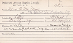 Dernell, Mrs. Mary by Delaware Avenue Baptist Church