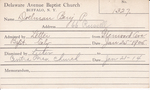 Doelman, Mr. Bery P by Delaware Avenue Baptist Church