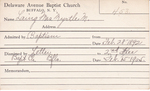 Laing, Mrs. Myrtle M by Delaware Avenue Baptist Church