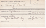 Restorff, Mr. Charles H by Delaware Avenue Baptist Church
