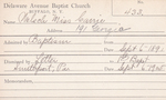 Welsch, Ms. Carrie by Delaware Avenue Baptist Church
