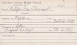 Phillips, Mrs. Florence P by Delaware Avenue Baptist Church