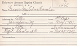 Weaver, Mrs. Edna Hamlin by Delaware Avenue Baptist Church