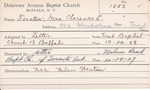 Forster, Mrs. Clarence E by Delaware Avenue Baptist Church