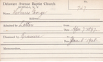 Holmes, Mr. George by Delaware Avenue Baptist Church
