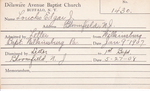 Loucks, Mr. Edgar J by Delaware Avenue Baptist Church