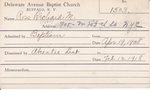 Ross, Mr. Richard M by Delaware Avenue Baptist Church
